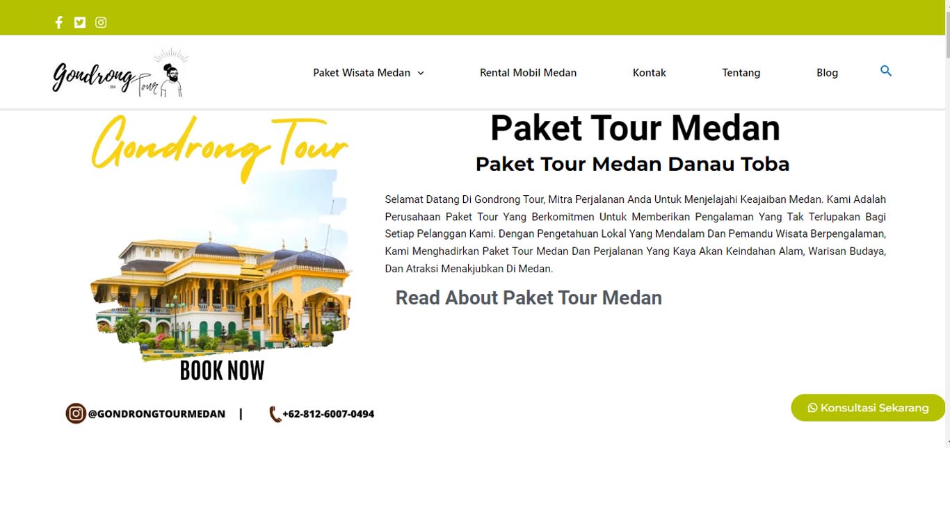 Gondrong Tour & Travel Penyedia Paket Wisata Medan Terbaik