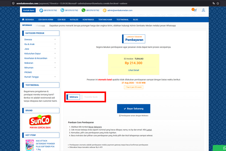 cara belanja sembako medan 10